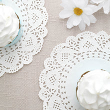 100 White Round 6 Inch Food Safe Paper Doilies