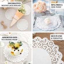 100 White Food Grade Round Paper Doilies 6 Inch Size