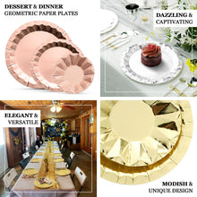 25 Pack Of Burgundy Paper 9 Inch Round Dinner Plates With Prism Design