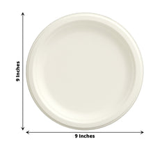 50 Pack Of 9 Inch Biodegradable Bagasse Plates