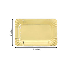 Small Paper Trays Gold Metallic 6 Inch Scalloped Rim
