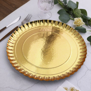 Impress Your Guests with our Heavy Duty Gold Disposable Serving Trays