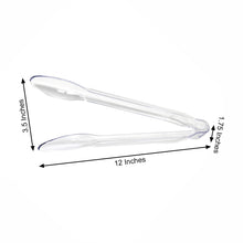 12 Inch Plastic Disposable Serving Tongs 3 Pack
