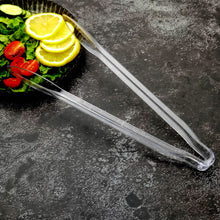 Clear 12 Inch Catering Disposable Food Service Tongs