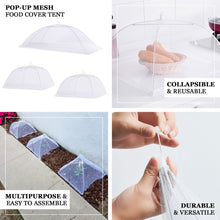 Food Cover Tents Pop Up Mesh 3 Pack Assorted Sizes Outdoor Protector