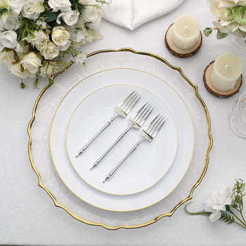 Elegant Silver Plastic Dessert Forks for Every Occasion