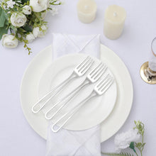 Gold 7 Inch Size Plastic Forks Heavy Duty And Hollow Handle