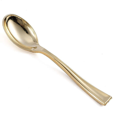 Gold serving spoon with elegant design
