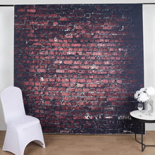 8ftx8ft Dark Red Vintage Brick Wall Vinyl Photography Booth Backdrop