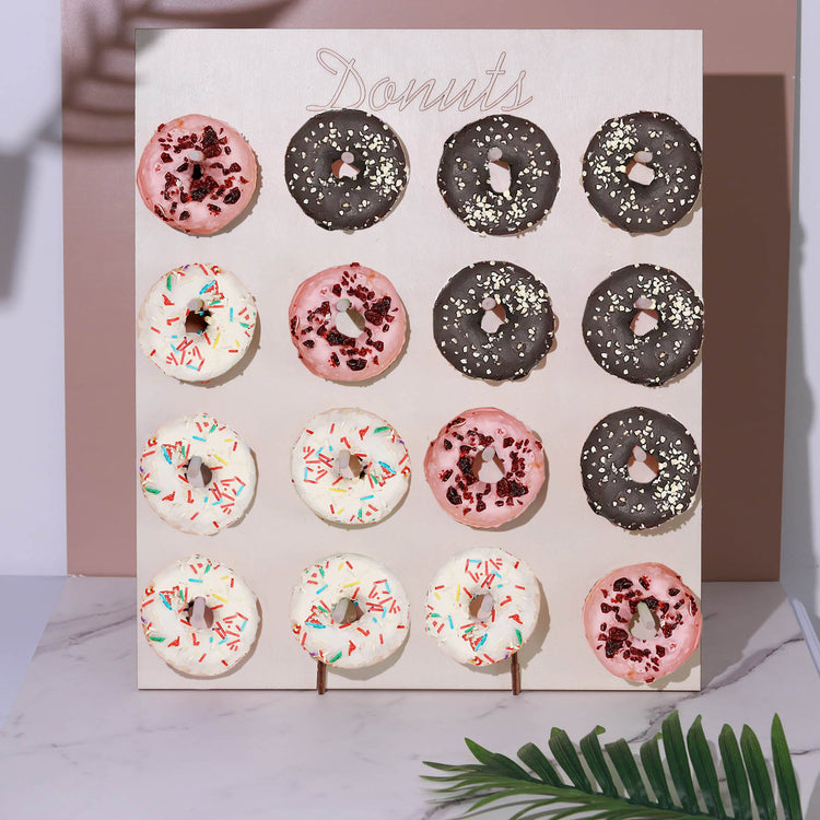 19 Inch Donut Wall Display Stand With Rectangle Board