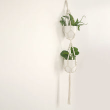 2 Tier Macrame Hanging Planter Basket For Indoor Plants