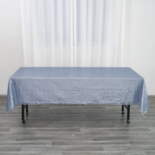 60 Inch By 102 Inch Rectangle Tablecloth With Dusty Blue Seamless Sequin