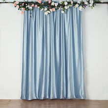 8 Feet Dusty Blue Velvet Backdrop Drape Curtain