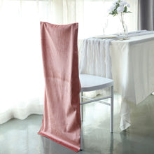 Dusty Rose Buttery Soft Velvet Chiavari Chair Solid Back Slipcover