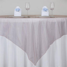 72 Inch x 72 Inch Dusty Rose Square Organza Table Overlay#whtbkgd