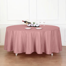108inch Dusty Rose Polyester Round Tablecloth