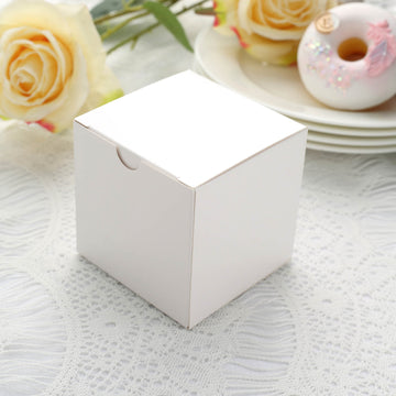 Elegant and Versatile White Party Favor Boxes