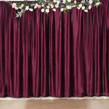 8 Feet Eggplant Premium Velvet Backdrop Stand Curtain Panel Privacy Drape