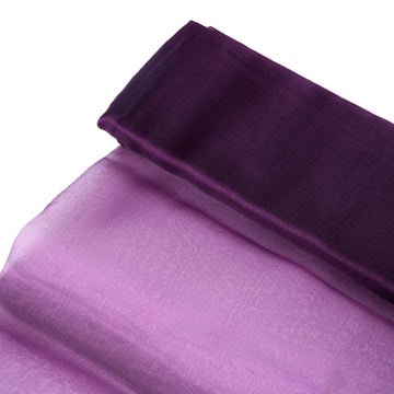 Eggplant Solid Sheer Chiffon Fabric Bolt, DIY Voile Drapery Fabric 54"x10yd