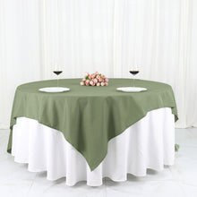 90 Inch Eucalyptus Sage Green Square Table Overlay
