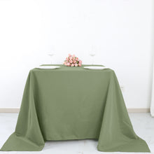 Eucalyptus Sage Green 90 Inch Square Polyester Tablecloth