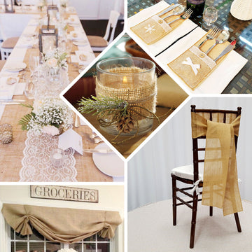 Versatile and Durable Burlap Fabric for Weddings and Events