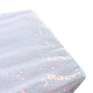 Elevate Your Event Decor with Iridescent Blue Sequin Fabric