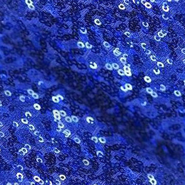 Elevate Your Event Decor with Royal Blue Sequin Fabric