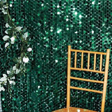 Add a Touch of Elegance with Hunter Emerald Green Sequin Fabric Roll