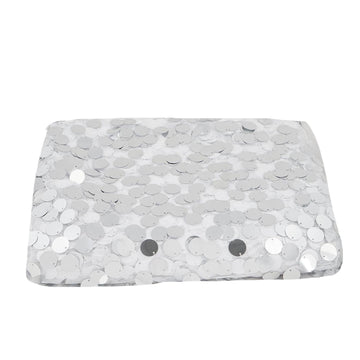 Elevate Your Event Decor with the Sparkling Splendor of Silver Sequin Fabric