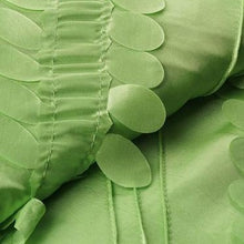 54inch x 5 Yards Apple Green Petal Taffeta Fabric Bolt, Leaf Taffeta DIY Craft Fabric Roll