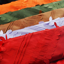 54inch x 5 Yards Red Petal Taffeta Fabric Bolt, Leaf Taffeta DIY Craft Fabric Roll