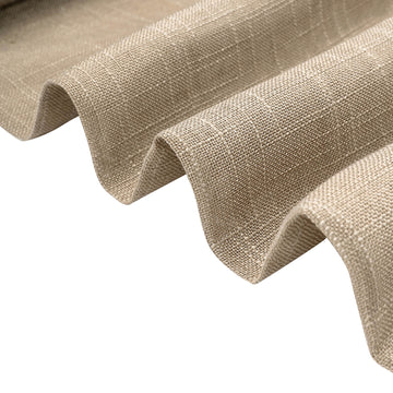 Elegant Taupe Faux Burlap Fabric Roll for DIY Event Decor