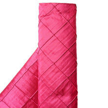 54inch x 10 Yards Fuchsia Pintuck Taffeta Fabric Bolt, DIY Craft Fabric Roll