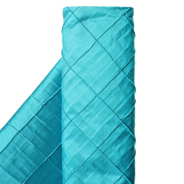 Turquoise Pintuck Taffeta Fabric: The Perfect Choice for Event Decor