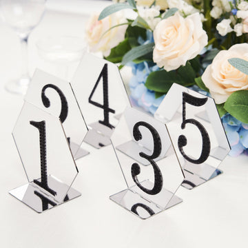 Durable and Sturdy Silver Wedding Table Sign Holders