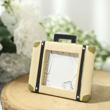 3 Inch Vintage Travel Resin Suitcase Picture Frame Party Favors Card Place Holder 4 Pack
