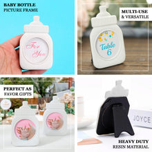 White 4 Inch Baby Bottle Resin Party Favors