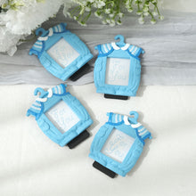 Cute 4inch Newborn Baby Boy Blue Clothes Resin Party Favors Picture Frame, Baby Shower Gender 