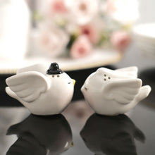 Salt And Pepper Shakers With Bride And Groom Love Birds Design