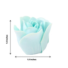 4 Pack 24 Pieces Mint Rose Soap Heart Shaped Scented Party Favors With Gift Boxes & Ribbon