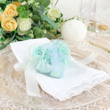 Heart Shaped Mint Scented Rose Soap Party Favors With Gift Boxes & Ribbon 4 Pack 24 Pieces