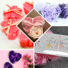 Gift Boxes Scented Heart Soap In Dusty Rose With Ribbon