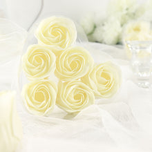 Scented Ivory Heart Shaped Rose Soap Party Favors 24 Pieces With Gift Boxes & Ribbon 4 Pack