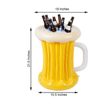 21 Inch Party Beer Mug Ice Cooler Tall Inflatable Ice Bucket 