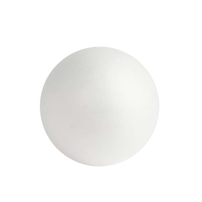 White foam ball on a plain background
