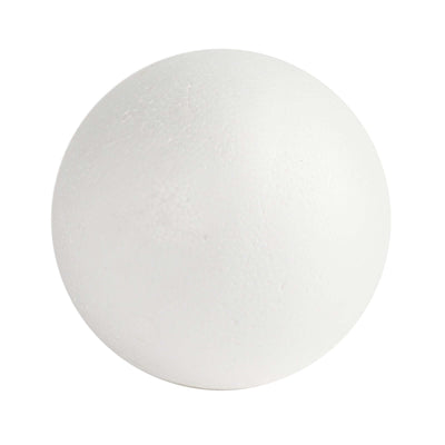 White foam ball on plain background