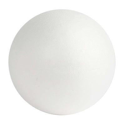 White round foam ball on a plain background