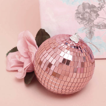 Add Sparkle and Style to Your Event with Rose Gold Foam Disco Mirror Balls