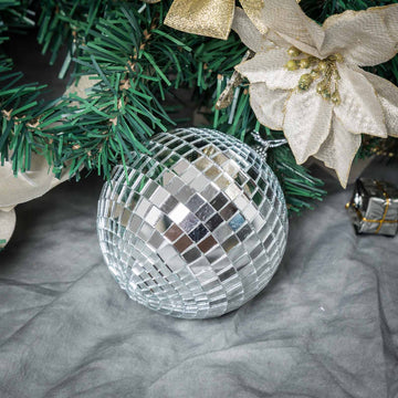 Elevate Your Holiday Decor with Silver Foam Disco Mirror Balls